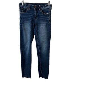 American Eagle Jeans Skinny Crop Slim Dark Wash Womens Size 2 Short Stretch
